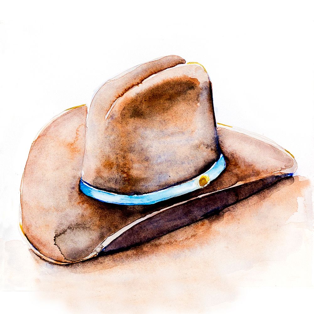 Western Cowboy Hat art print by Nichole Lorenzen for $57.95 CAD