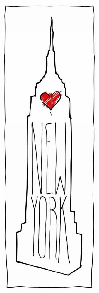HEART NY art print by OnRei for $57.95 CAD