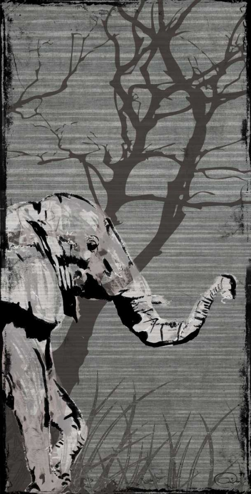 Gery Elephant art print by OnRei for $57.95 CAD