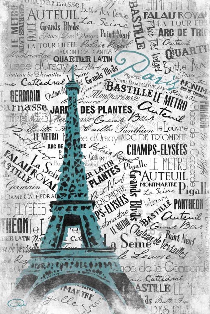 Eiffel art print by OnRei for $57.95 CAD
