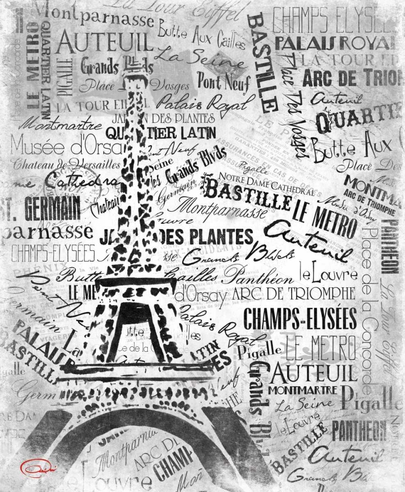 Eiffel NO PARIS art print by OnRei for $57.95 CAD
