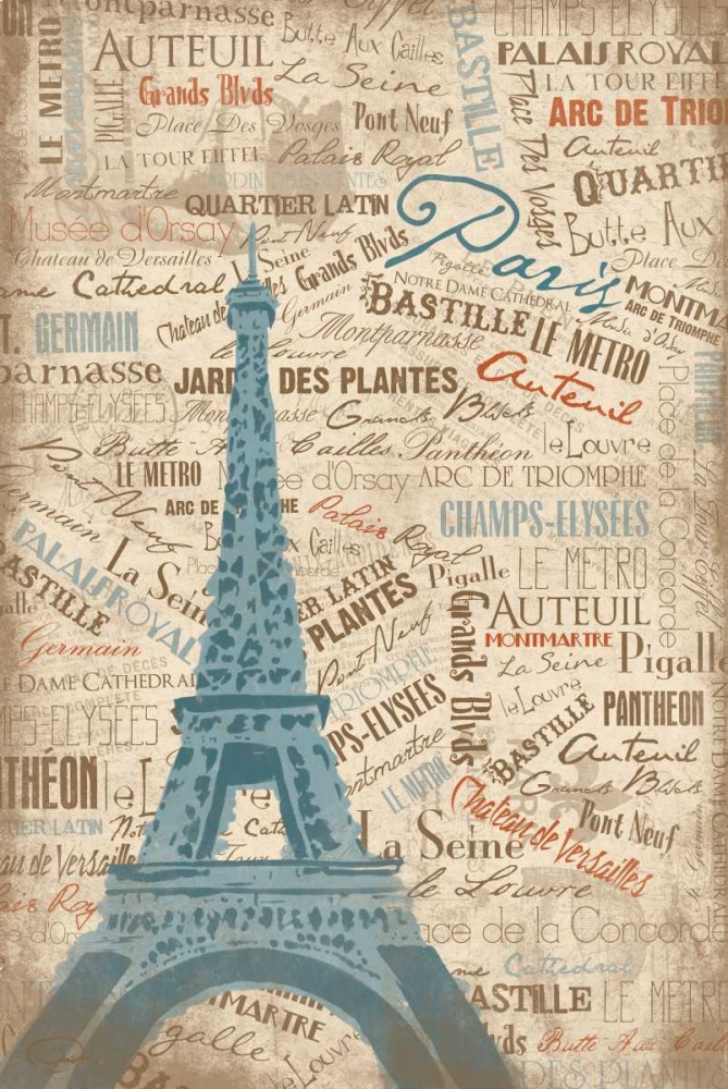 PARIS LOVE art print by OnRei for $57.95 CAD
