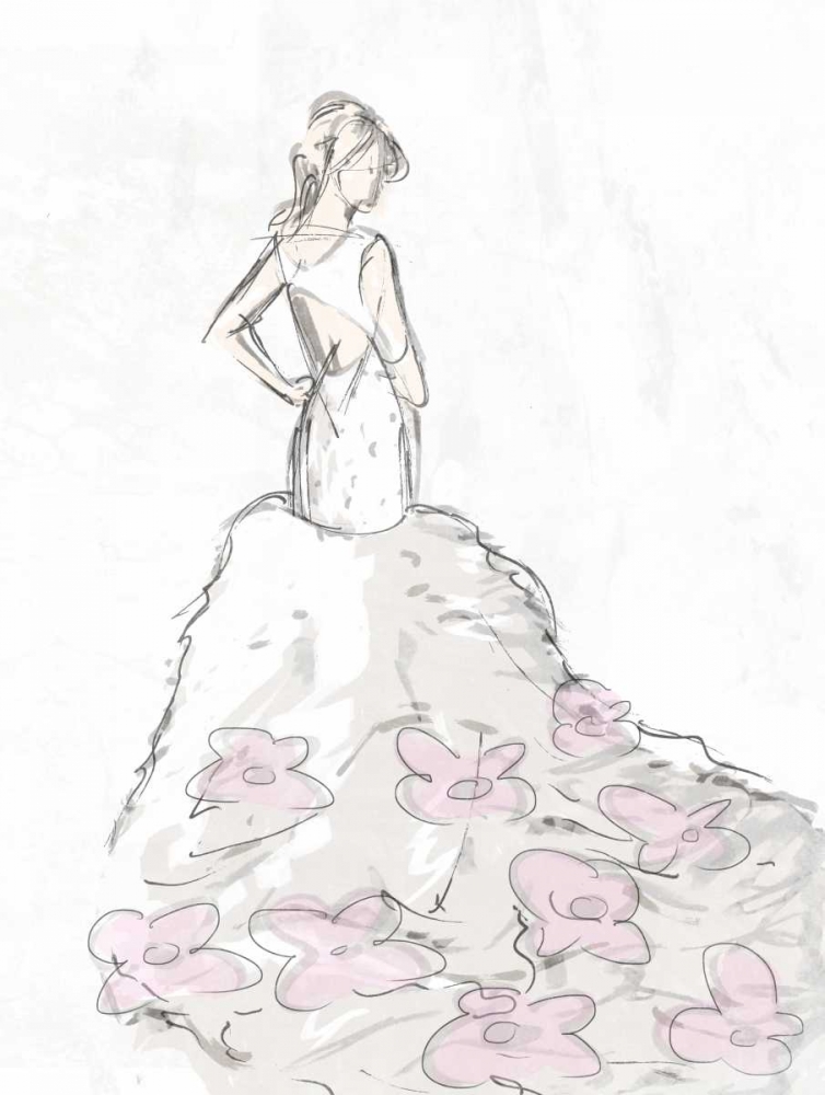 Fashion Flower Dress 2 art print by OnRei for $57.95 CAD