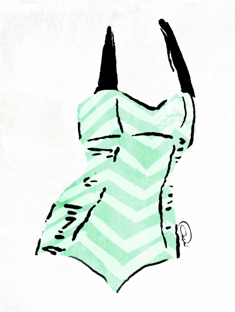 Vintage Swimsuit Pastel 4 art print by OnRei for $57.95 CAD