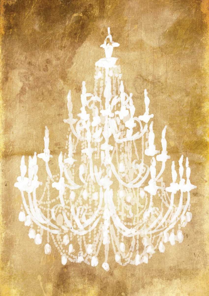 Gold Chandelier art print by OnRei for $57.95 CAD