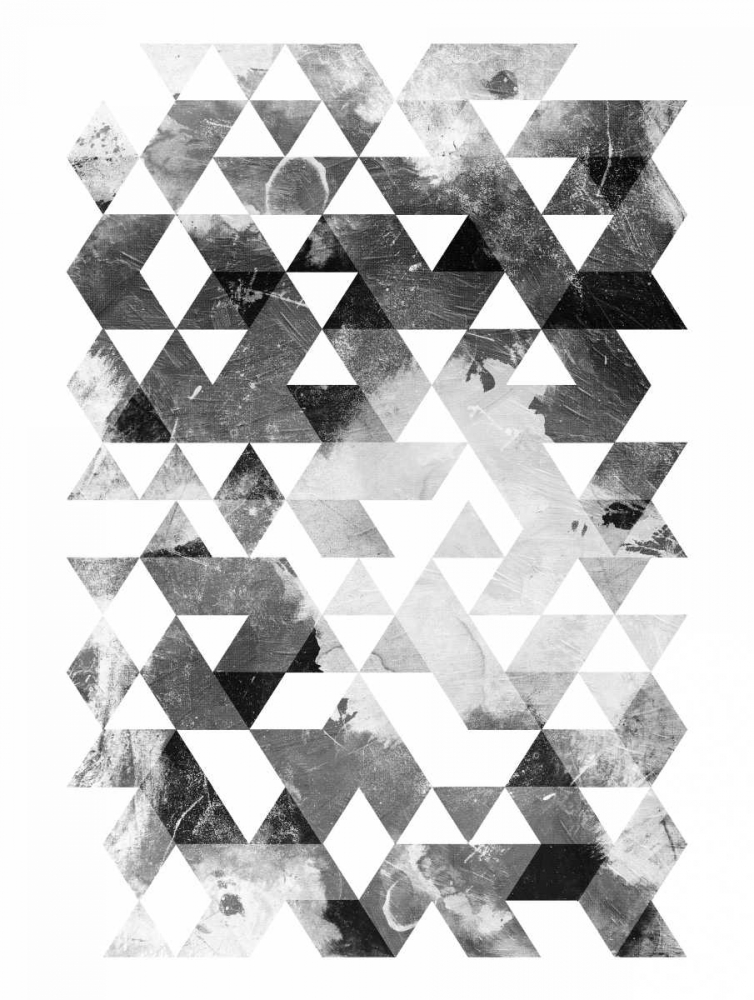 Black And White Triangles art print by OnRei for $57.95 CAD