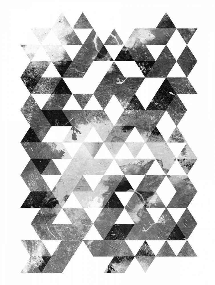 Black And White Triangles Mate art print by OnRei for $57.95 CAD