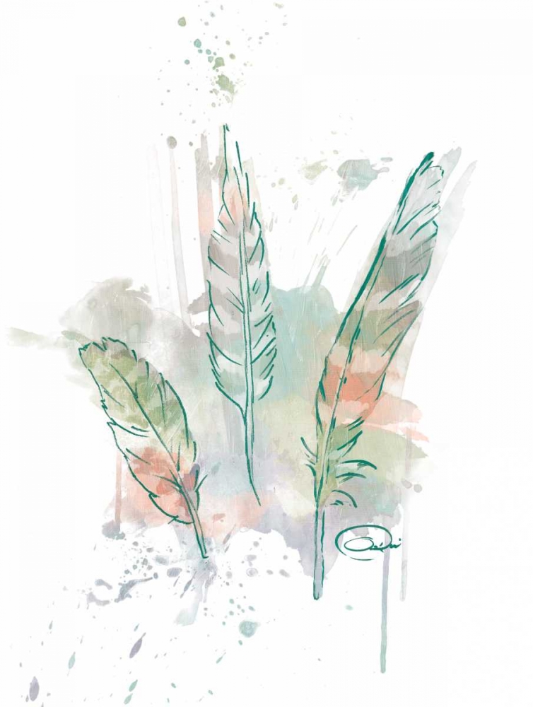 Three Feathers Wild art print by OnRei for $57.95 CAD