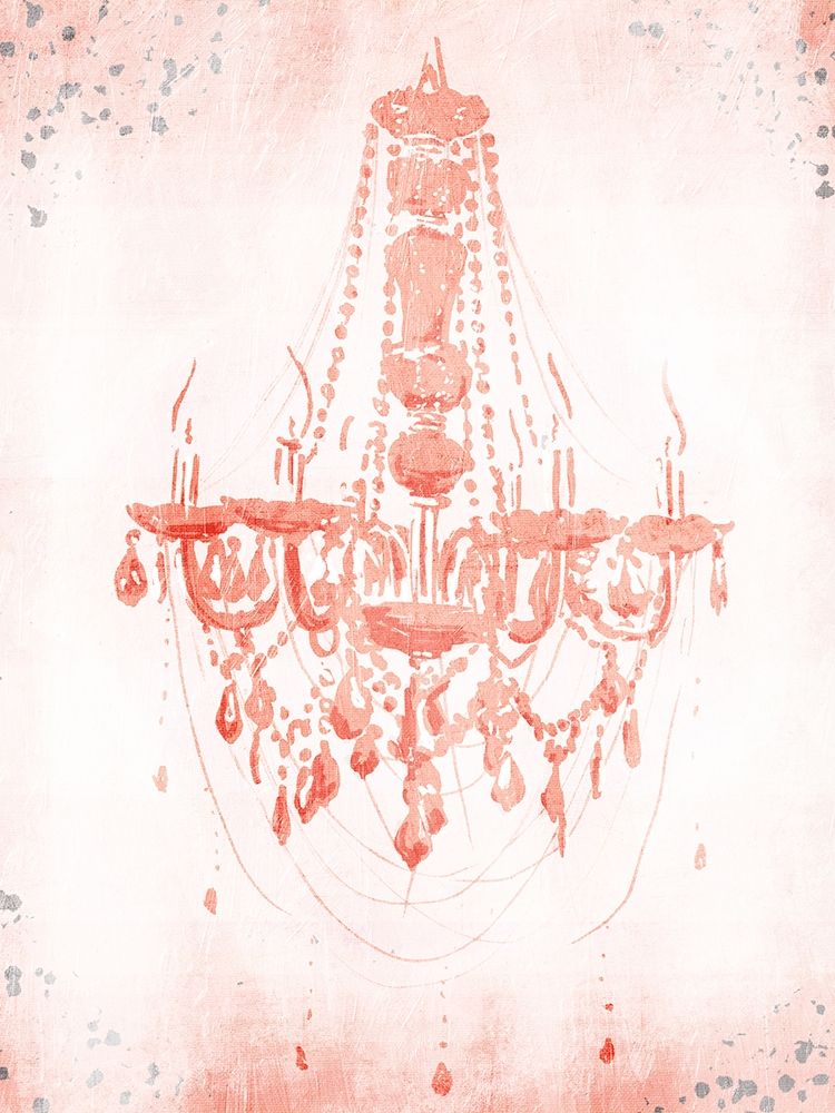 Blush Silver Chandelier art print by OnRei for $57.95 CAD
