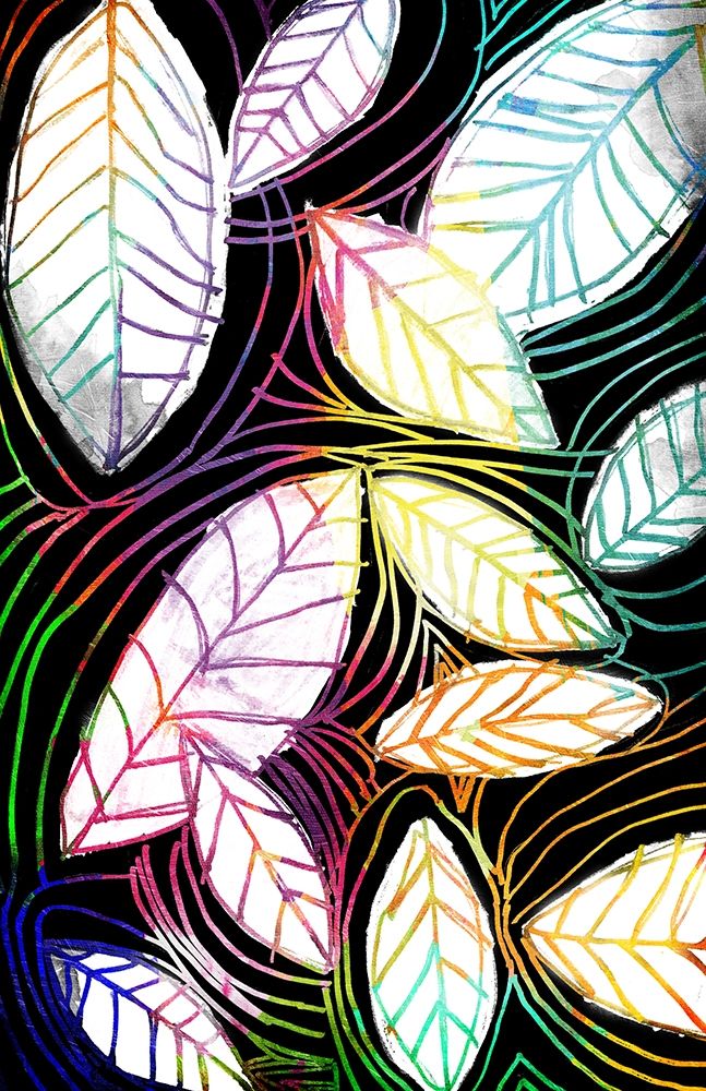 Bright Niara Leaves art print by OnRei for $57.95 CAD