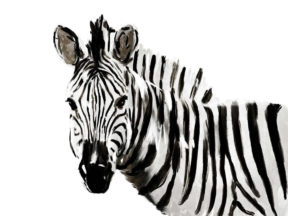 Original Zebra art print by OnRei for $57.95 CAD