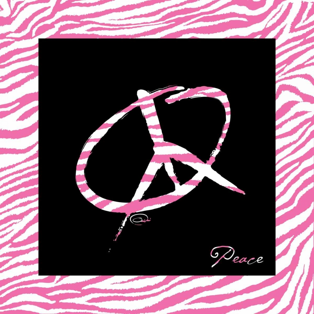 PEACE HOT PINK art print by OnRei for $57.95 CAD