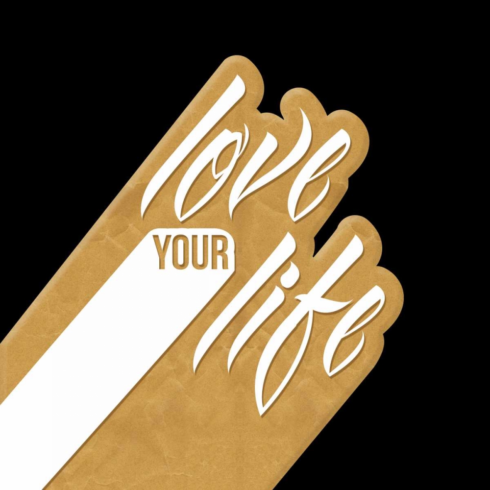 Love Your Life Gold art print by OnRei for $57.95 CAD