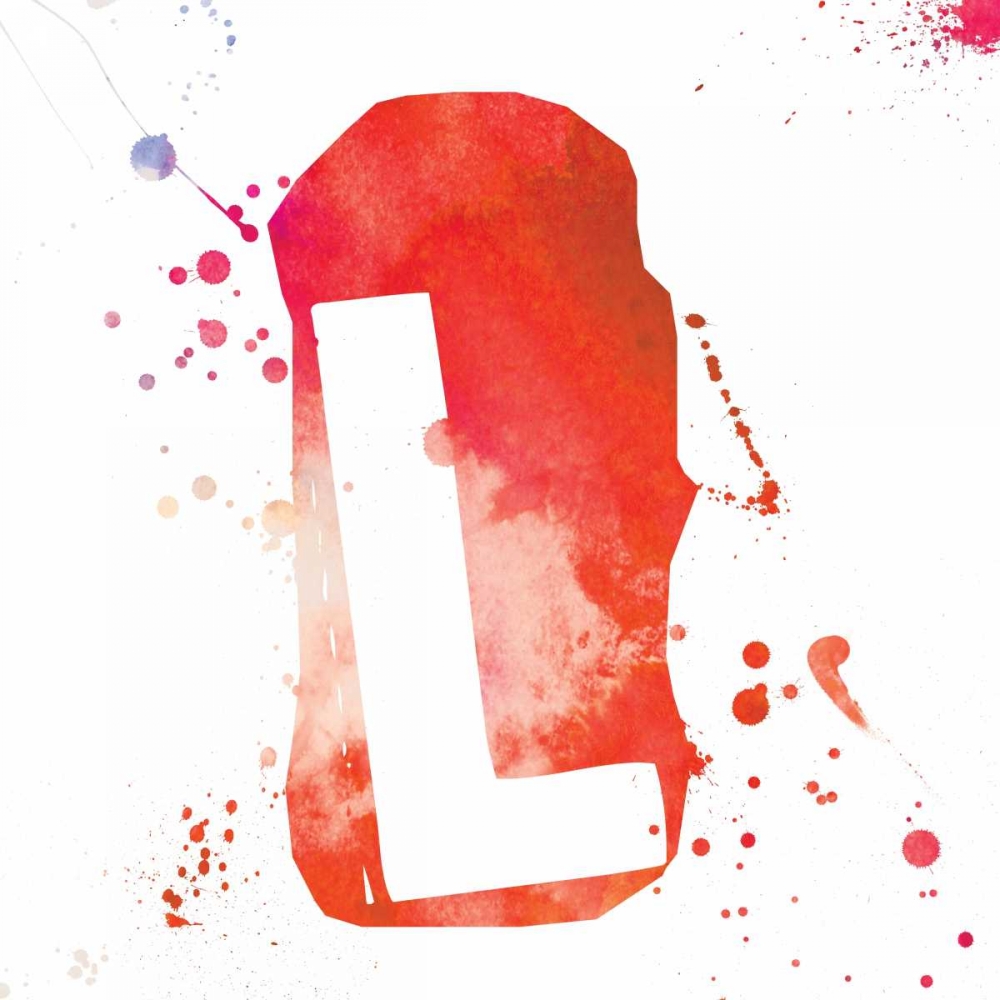 Red L art print by OnRei for $57.95 CAD