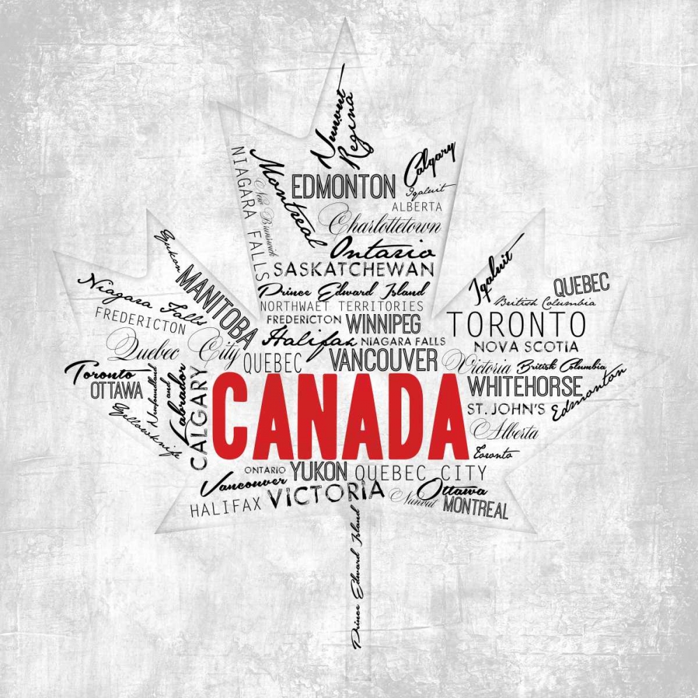 Canada Provinces art print by OnRei for $57.95 CAD