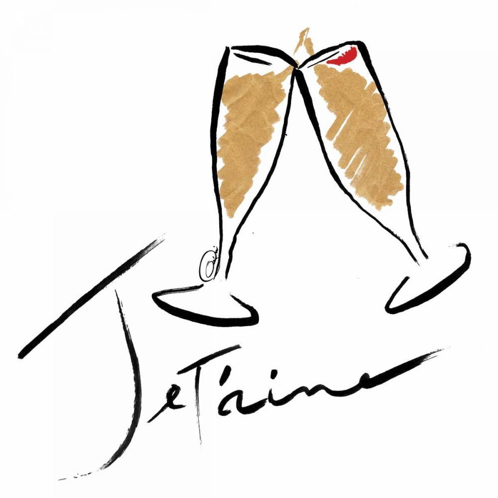 Jetaime Champagne art print by OnRei for $57.95 CAD