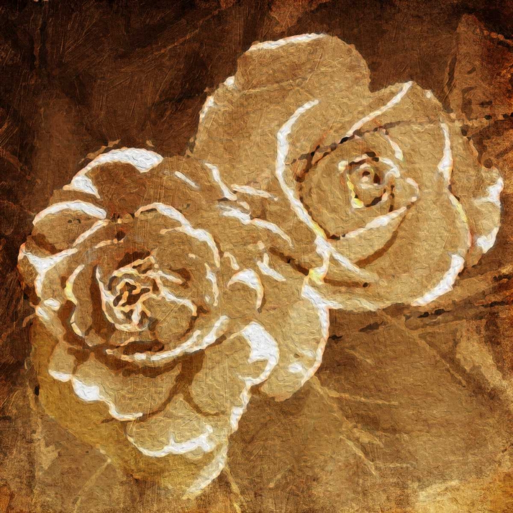 Loving Gold Roses art print by OnRei for $57.95 CAD