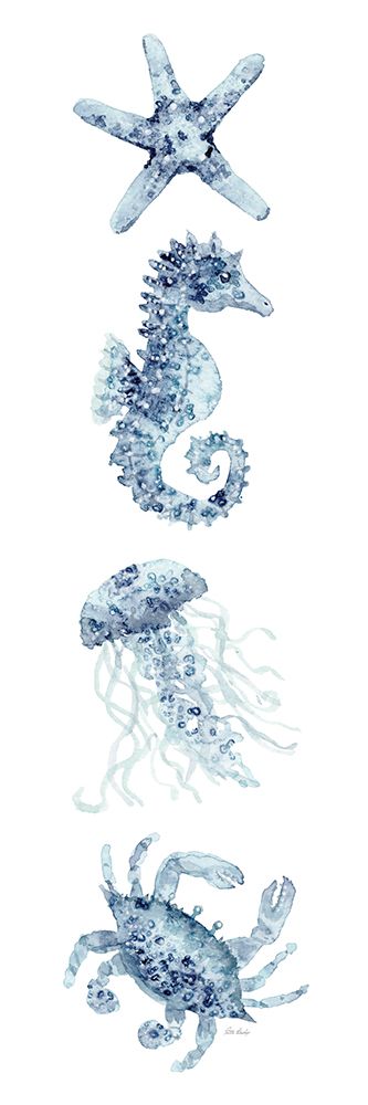 Blue Seahorse Crab 1 art print by Patti Bishop for $57.95 CAD
