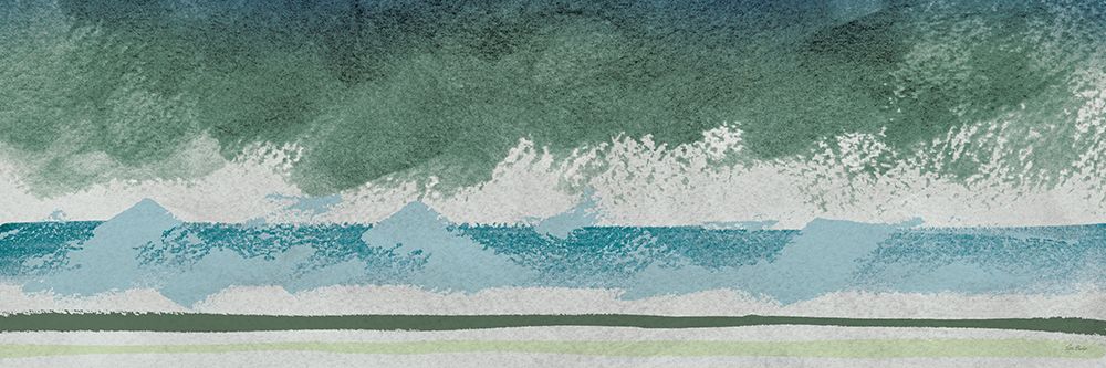 Blue Greens Modern 3 art print by Patti Bishop for $57.95 CAD