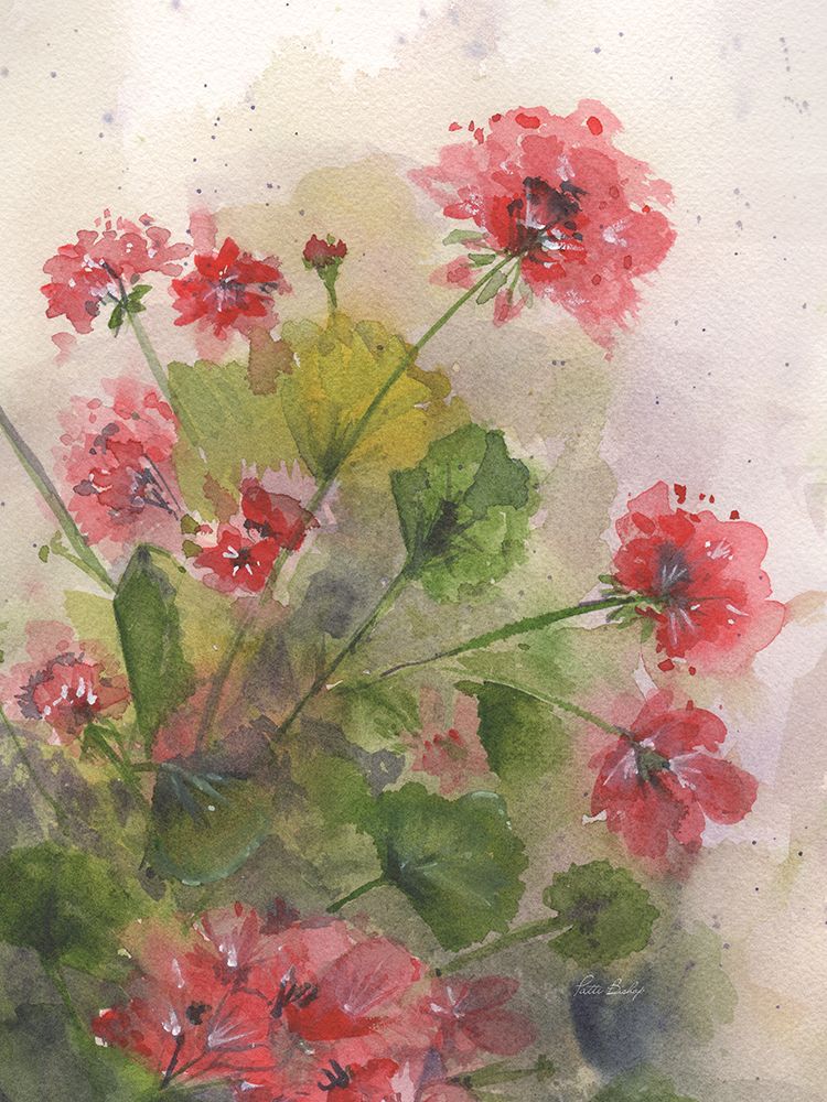 Geraniums 3 art print by Patti Bishop for $57.95 CAD