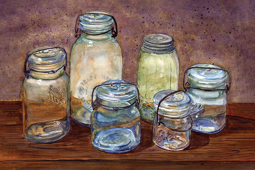 Grandma Jars art print by Patti Bishop for $57.95 CAD