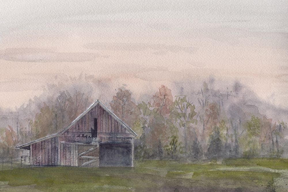 Old Barn Green Field 2 V2 art print by Patti Bishop for $57.95 CAD