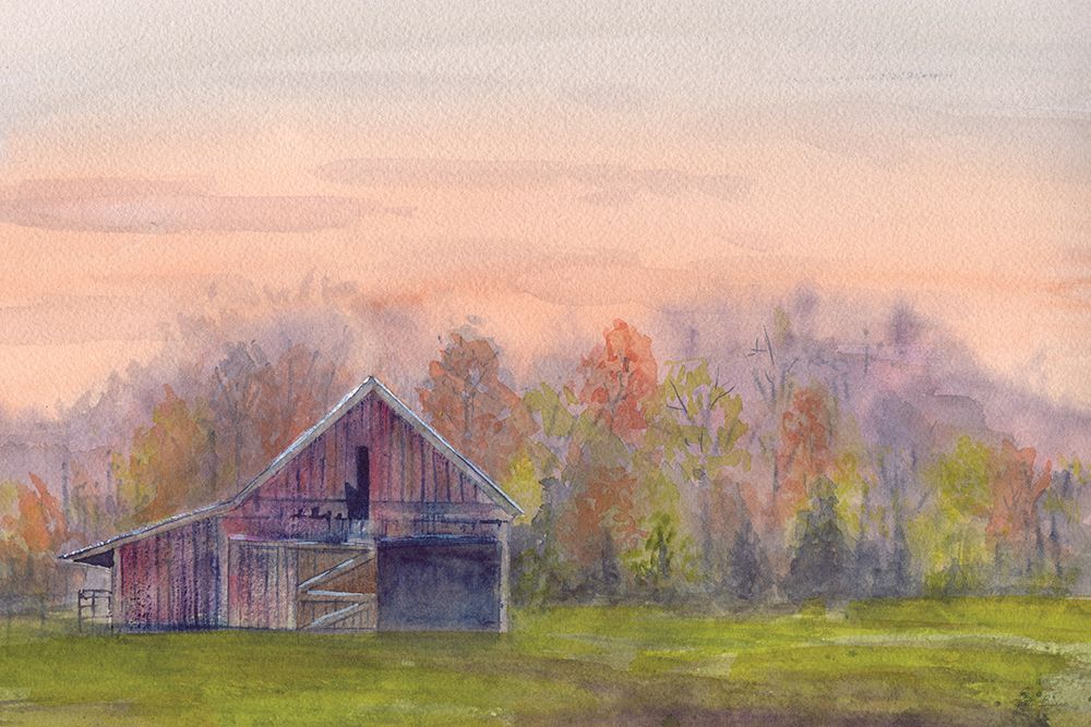 Old Barn Green Field 2 art print by Patti Bishop for $57.95 CAD