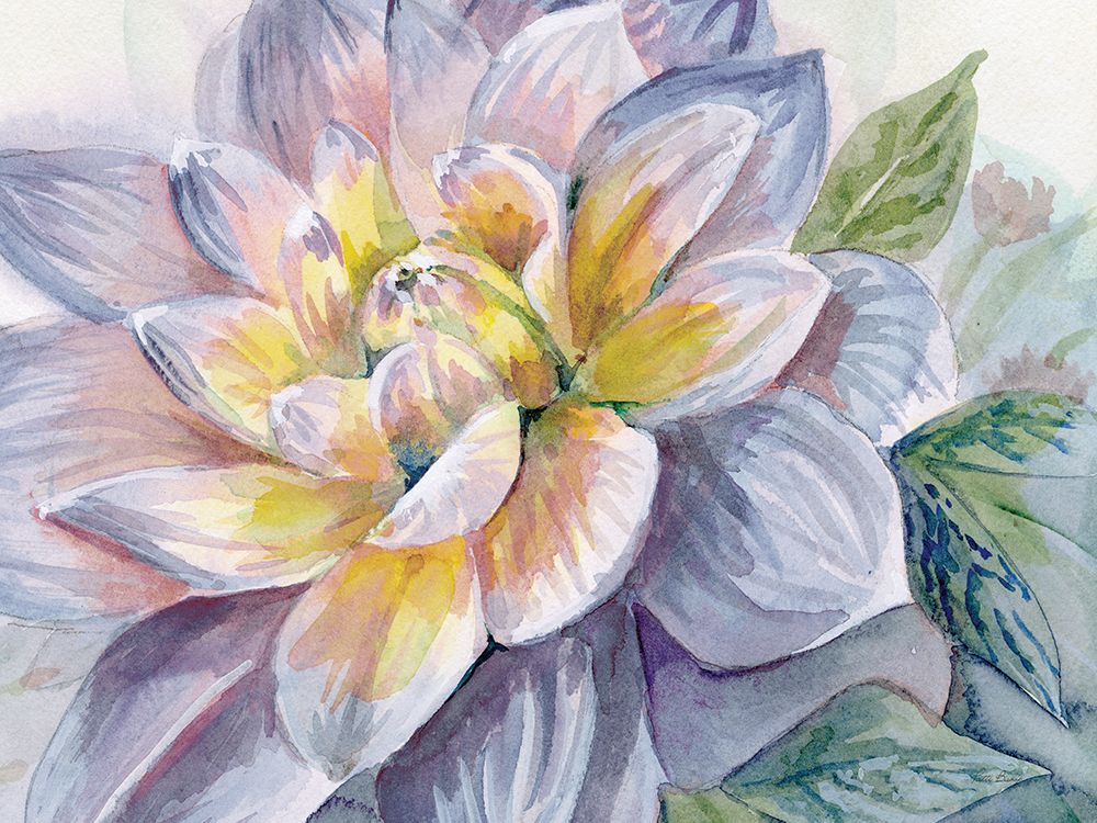 Dahlia Blue 1 art print by Patti Bishop for $57.95 CAD
