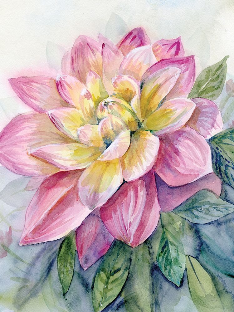 Dahlia Pink 2 art print by Patti Bishop for $57.95 CAD