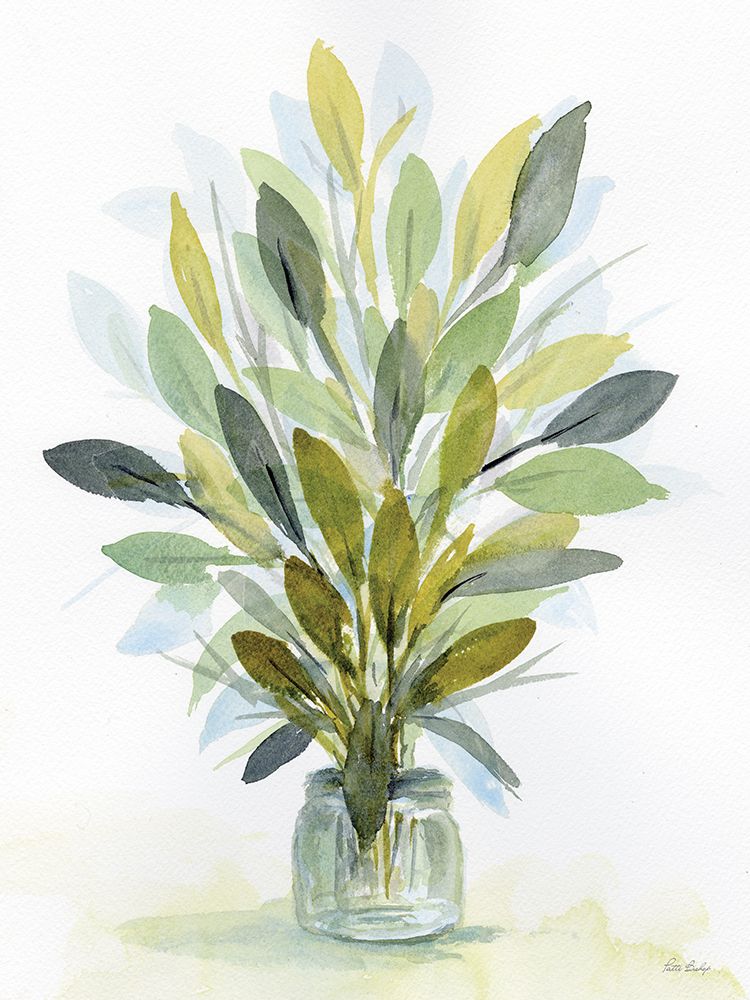 Leaves Jar art print by Patti Bishop for $57.95 CAD