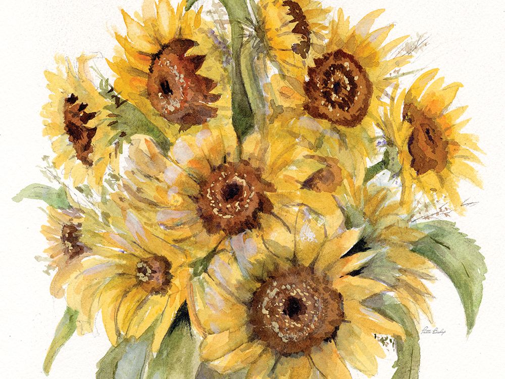 Sunflowers Bouquet 3 art print by Patti Bishop for $57.95 CAD