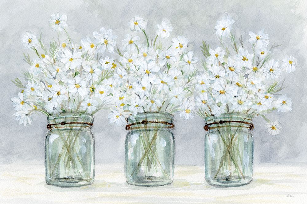 Daisies In Jars 1 art print by Patti Bishop for $57.95 CAD
