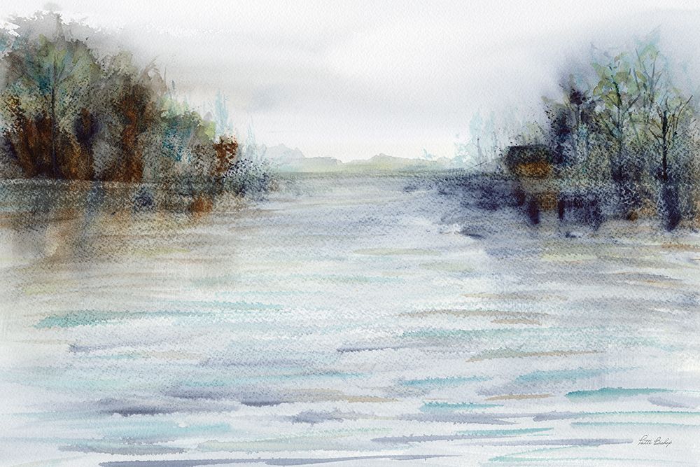 Trees On Lake art print by Patti Bishop for $57.95 CAD