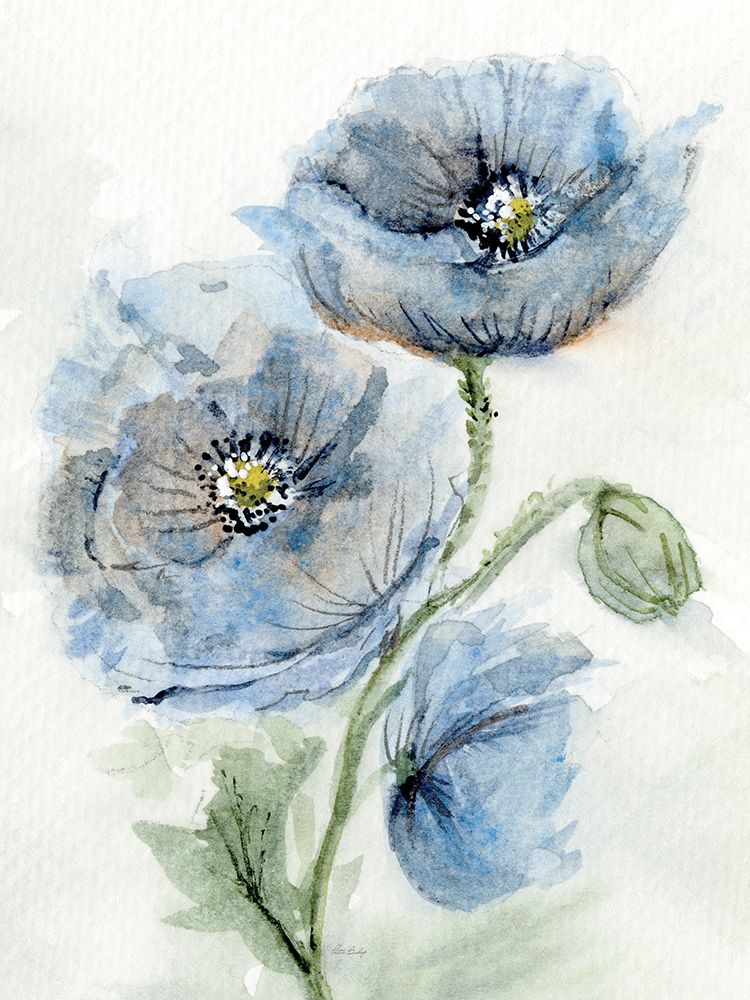 Blue Poppy 1 art print by Patti Bishop for $57.95 CAD