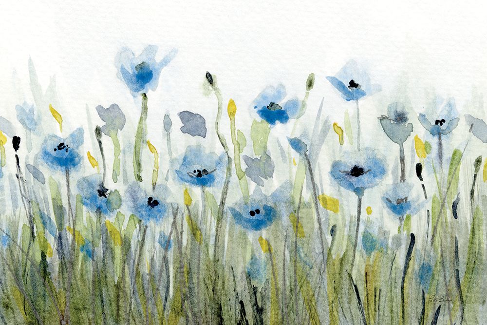Blue Poppy 3 art print by Patti Bishop for $57.95 CAD