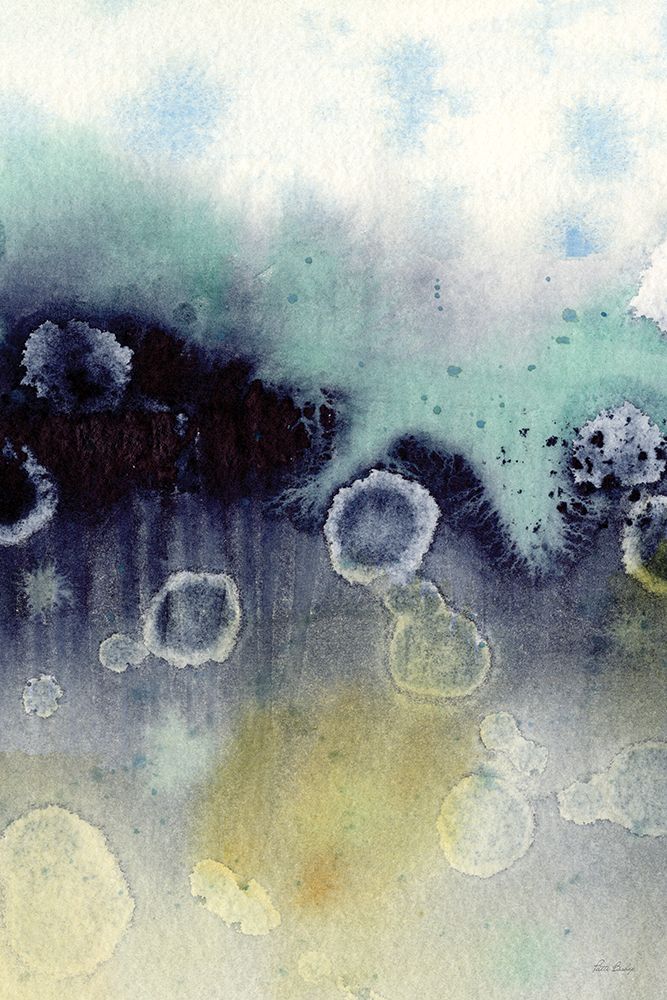 Abstract Blue Teal Gold 2 art print by Patti Bishop for $57.95 CAD