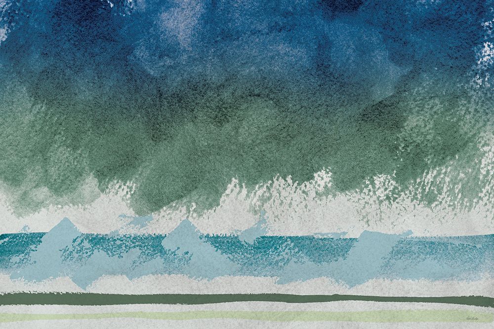 Blues Greens Modern art print by Patti Bishop for $57.95 CAD