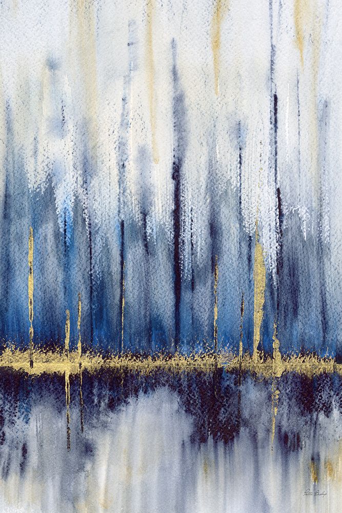 Indigo With Gold 2 art print by Patti Bishop for $57.95 CAD