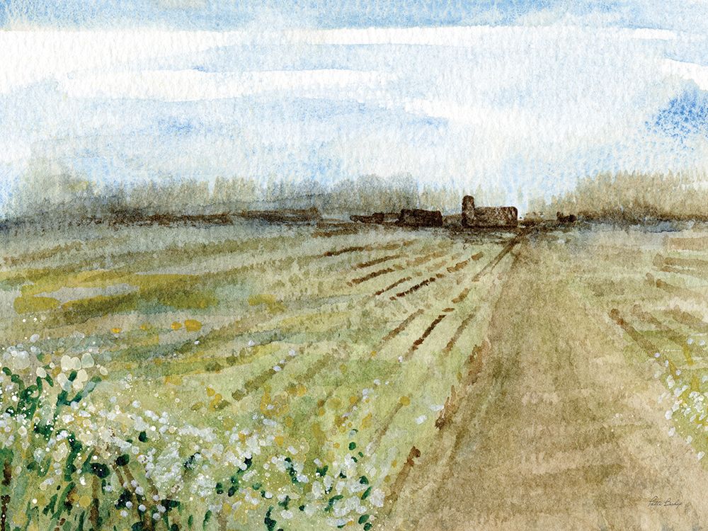 Farm Barn With Lane art print by Patti Bishop for $57.95 CAD
