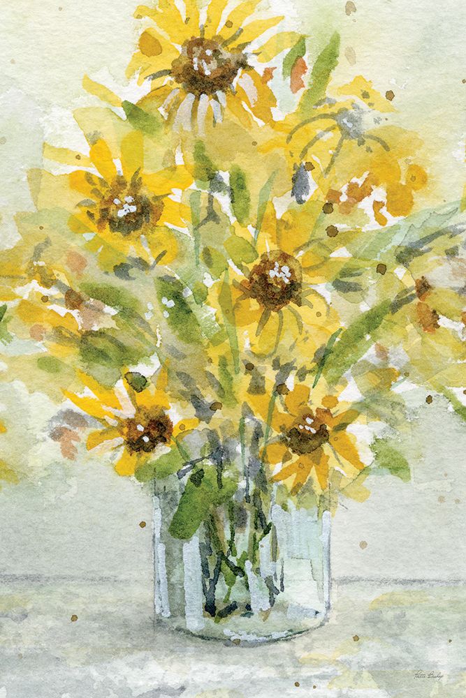 Sun Flowers Jar 2 art print by Patti Bishop for $57.95 CAD
