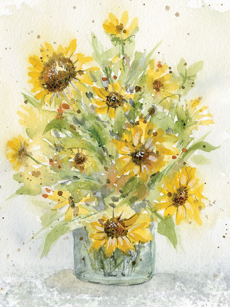 Sun Flowers Jar 5 art print by Patti Bishop for $57.95 CAD