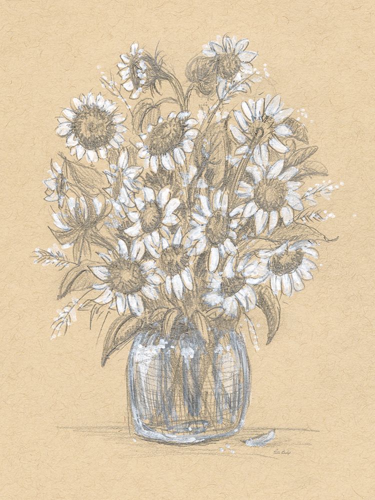 Drawing Sunflowers art print by Patti Bishop for $57.95 CAD