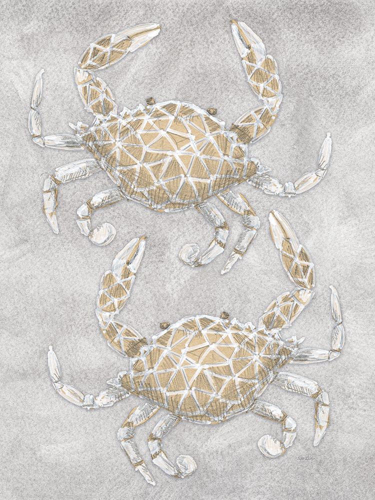 Drawing Crabs Grey art print by Patti Bishop for $57.95 CAD