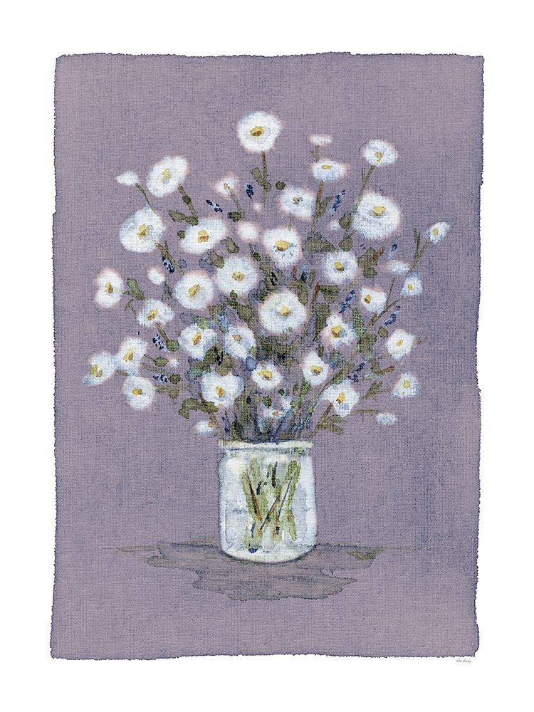 Daisies On Violet Canvas art print by Patti Bishop for $57.95 CAD