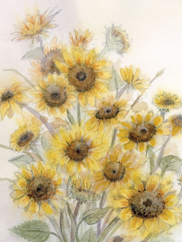 Sunflowers In Watering Can 2 art print by Patti Bishop for $57.95 CAD