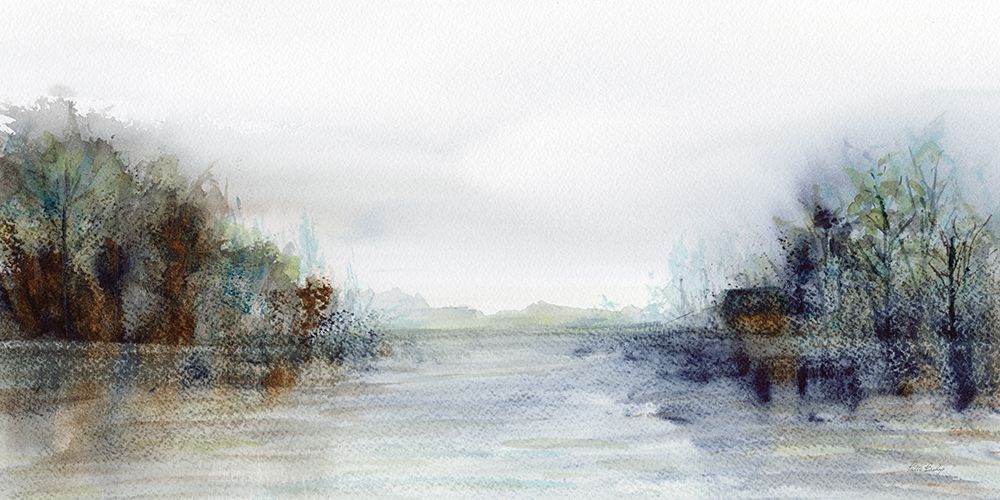 Trees On Lake art print by Patti Bishop for $57.95 CAD
