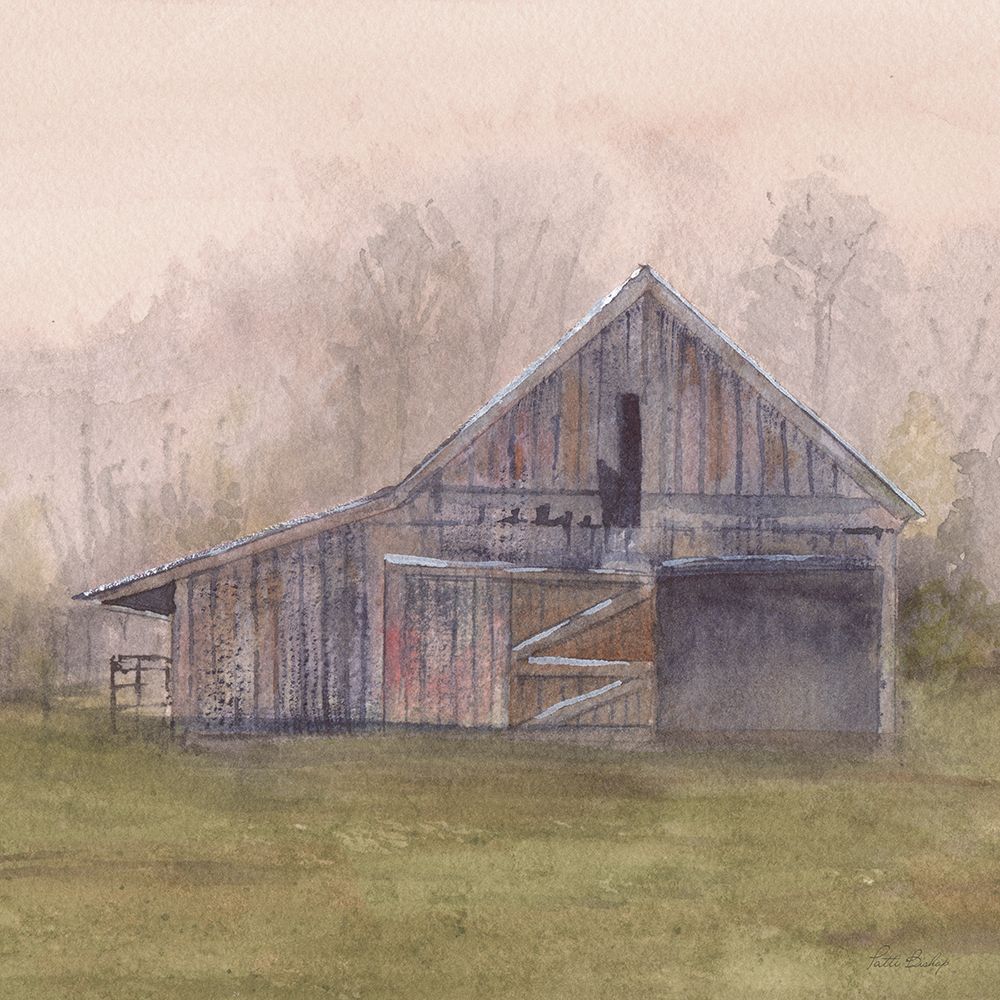 Old Barn Green Field V2 art print by Patti Bishop for $57.95 CAD