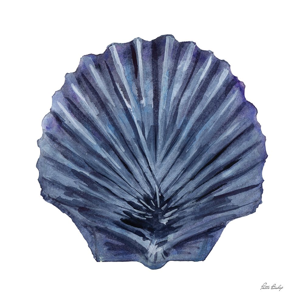 Blue Shell Scallop art print by Patti Bishop for $57.95 CAD