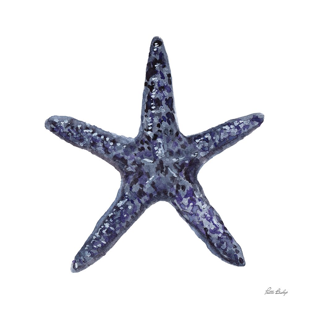 Blue Shell Starfish art print by Patti Bishop for $57.95 CAD