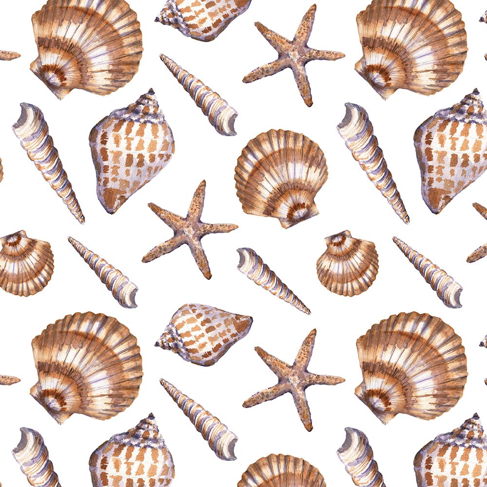 Tan Shell Pattern art print by Patti Bishop for $57.95 CAD